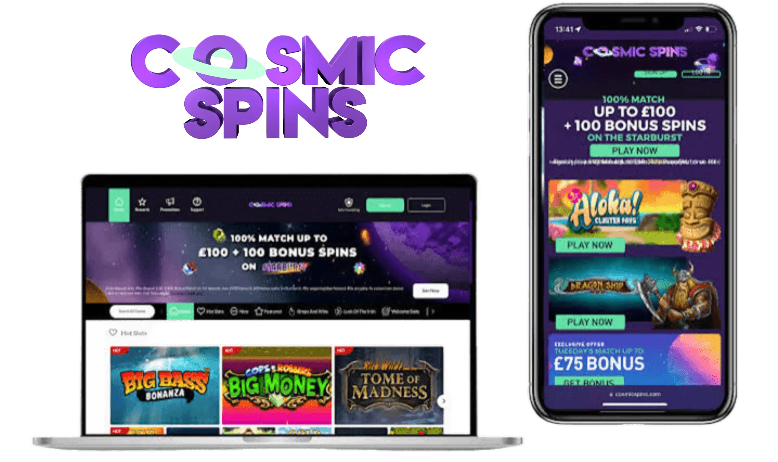 CosmicSpins Casino App Screenshot